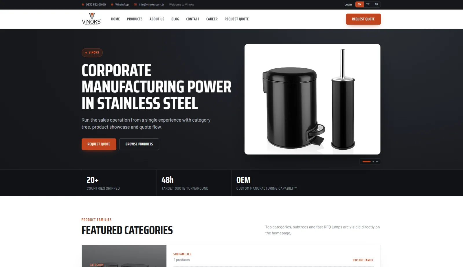 Vinoks | Stainless steel products manufacturing factory